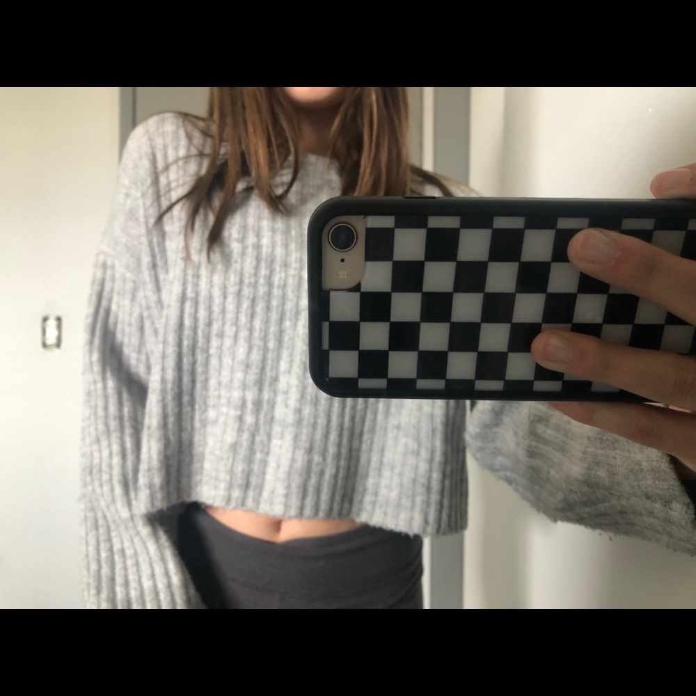 grey knit sweater from forever 21 !